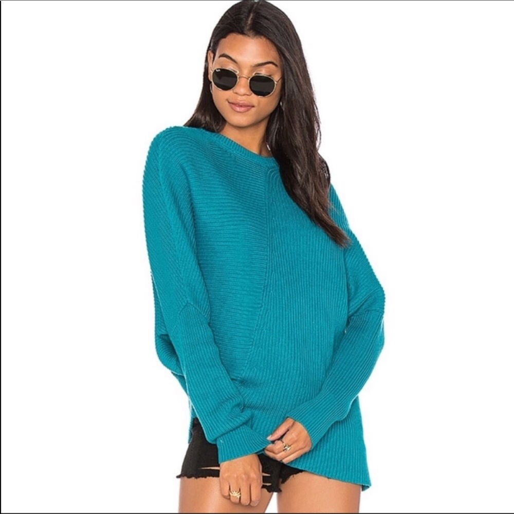 Free People Downtown Asymmetrical Knit Sweater